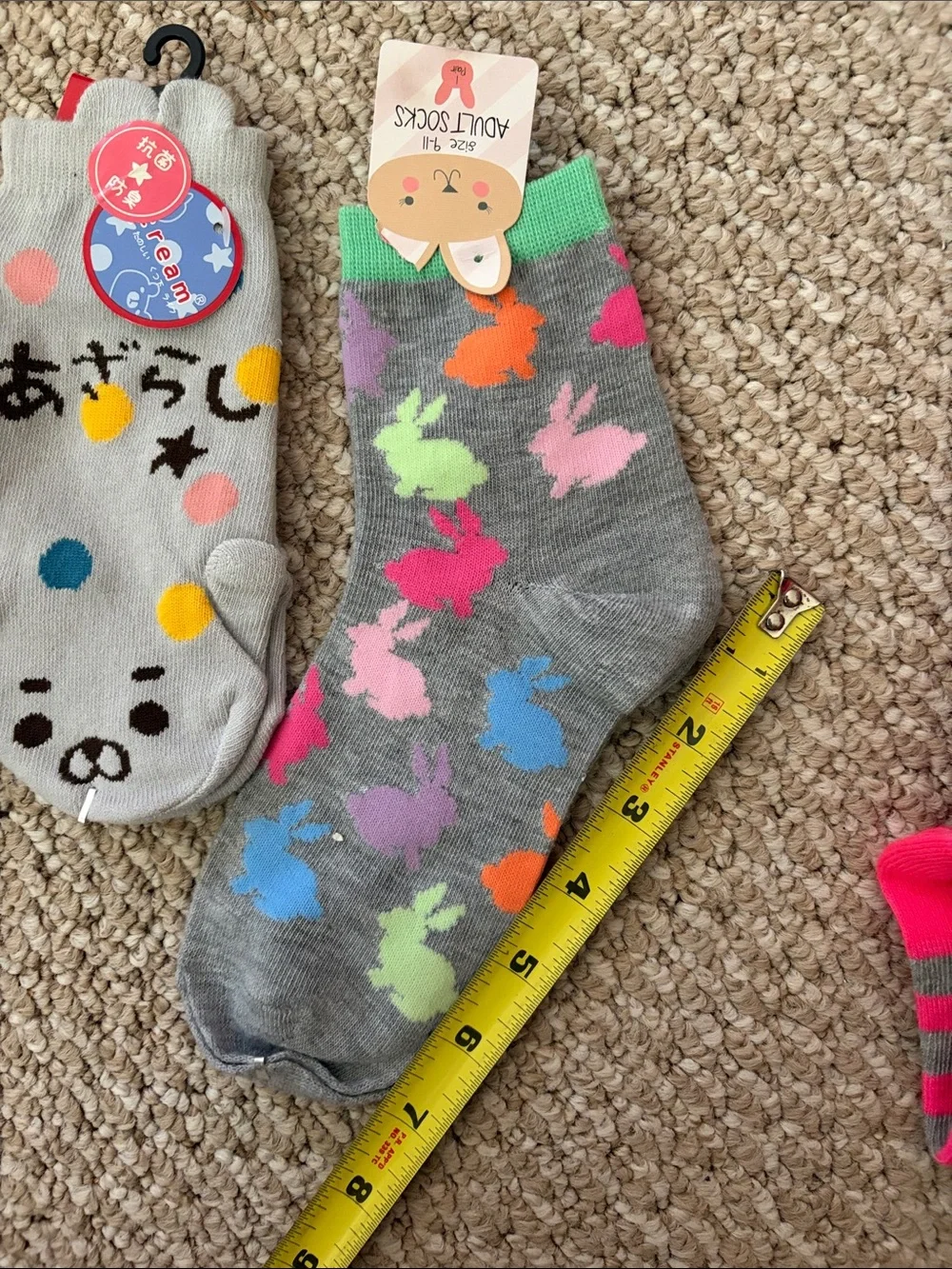 Kids Multicolor Character & Stripe Socks Pack - Assorted Colors 7 pairs
